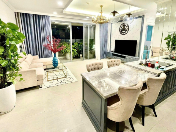 Đảo kim cương 2 phòng ngủ view hồ bơi