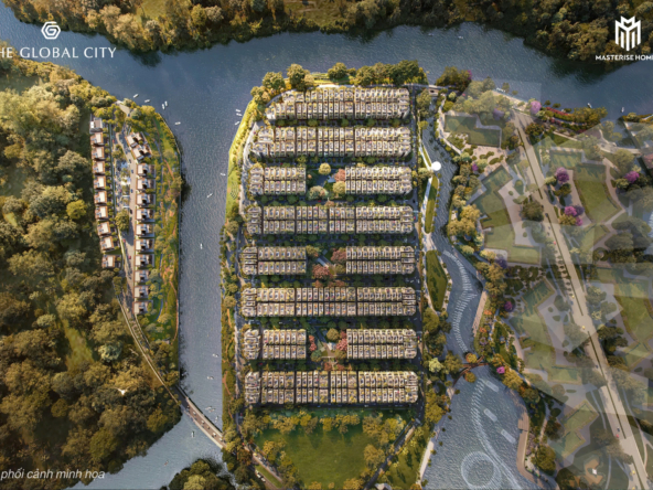 Mặt bằng nhà phố vườn Global City