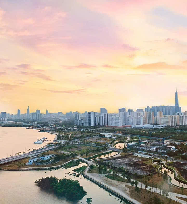 2 phòng ngủ view sông đảo kim cương