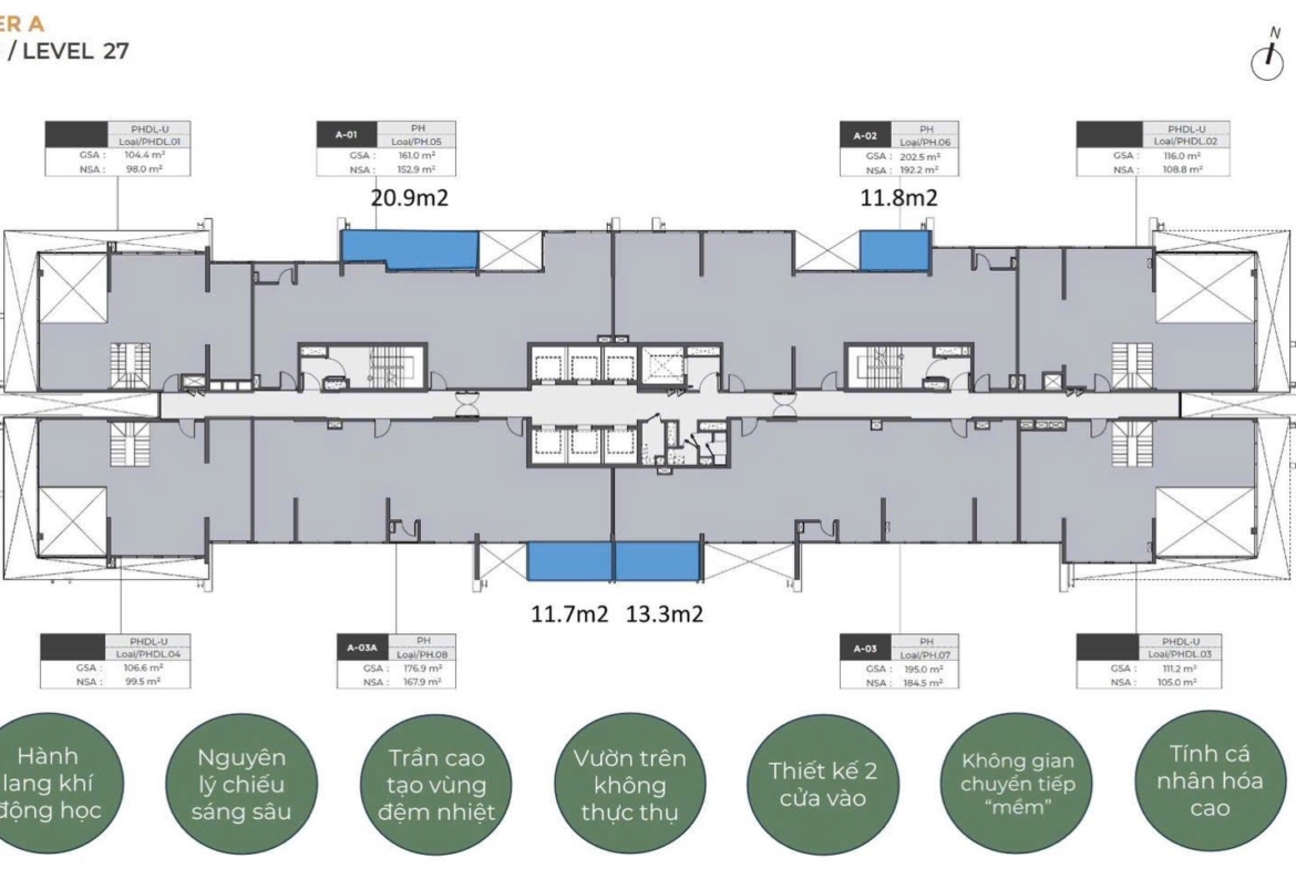 layout penthouse lumiere midtown