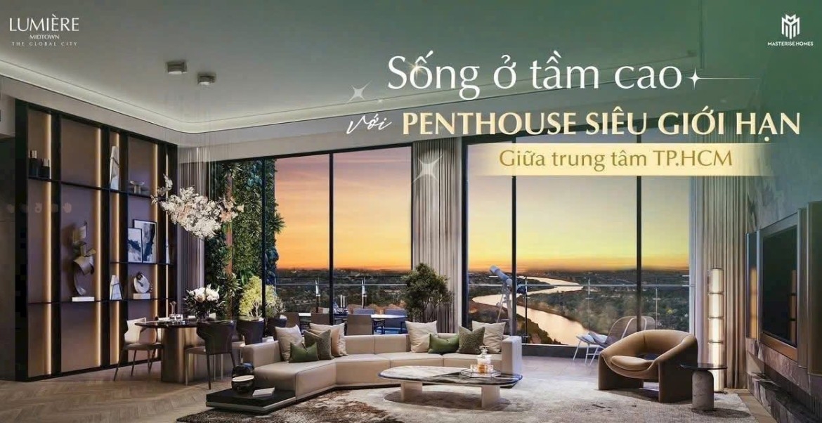 giá bán penthouse lumiere midtown the global city
