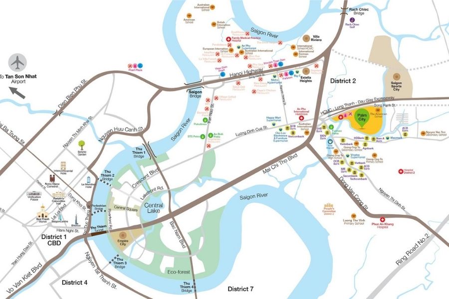 Vị trí dự án Palm River